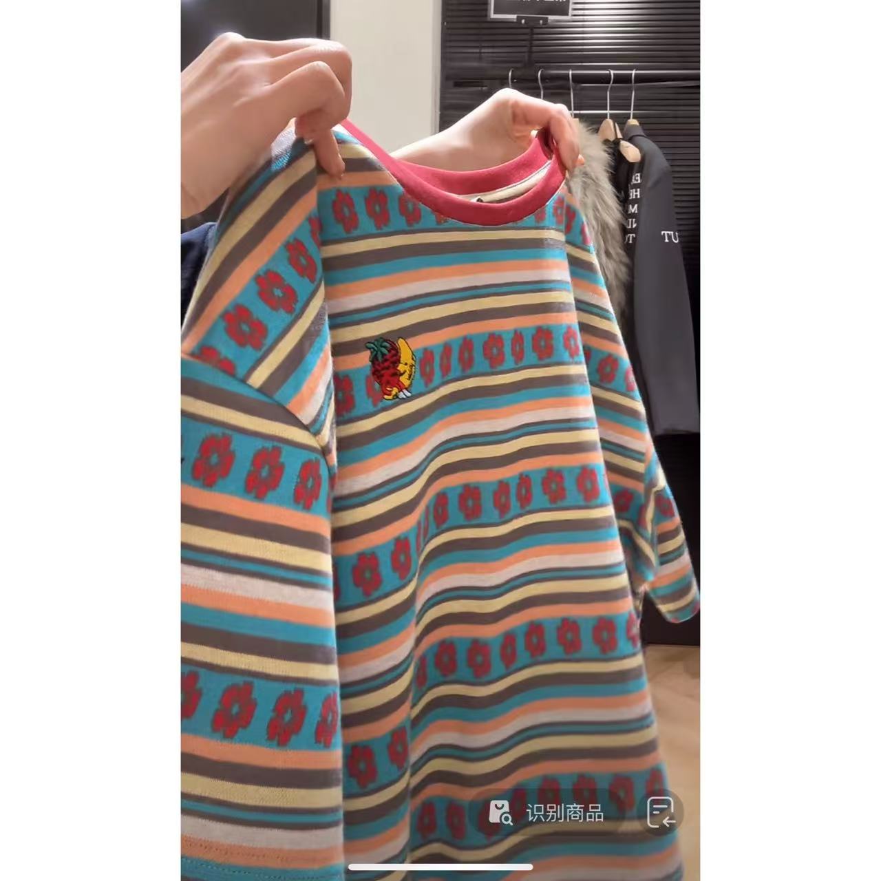 徐秋阳  花花短袖  百搭时尚休闲设计感显瘦显白短袖11562