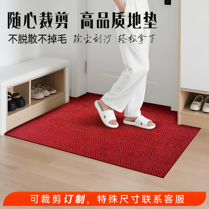 订制链接加厚入户门口地垫耐脏吸水防滑可裁剪家用玄关商用脚垫