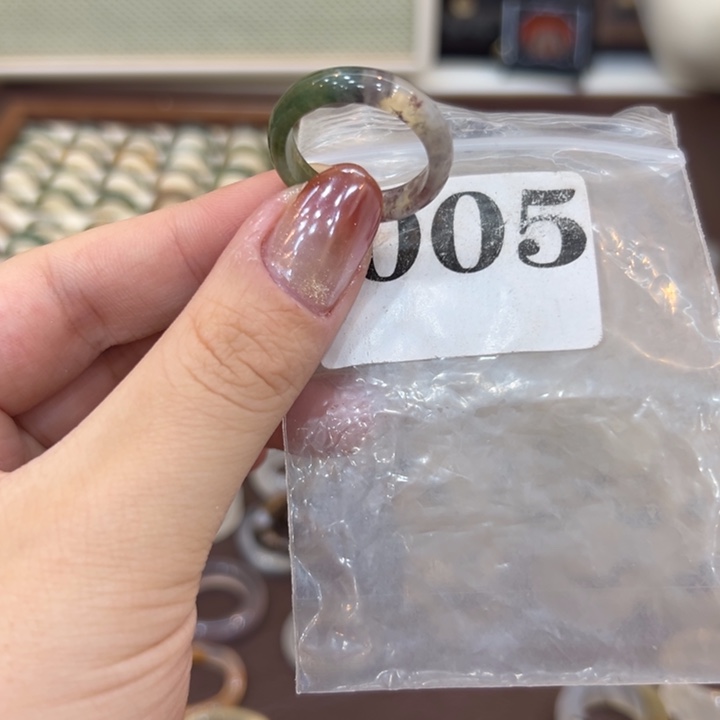 玛瑙/玉髓合金戒指5港21