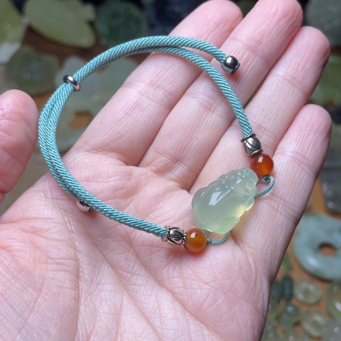 蛇纹石玉未镶嵌手链