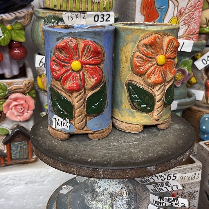 粗陶材质多肉花盆