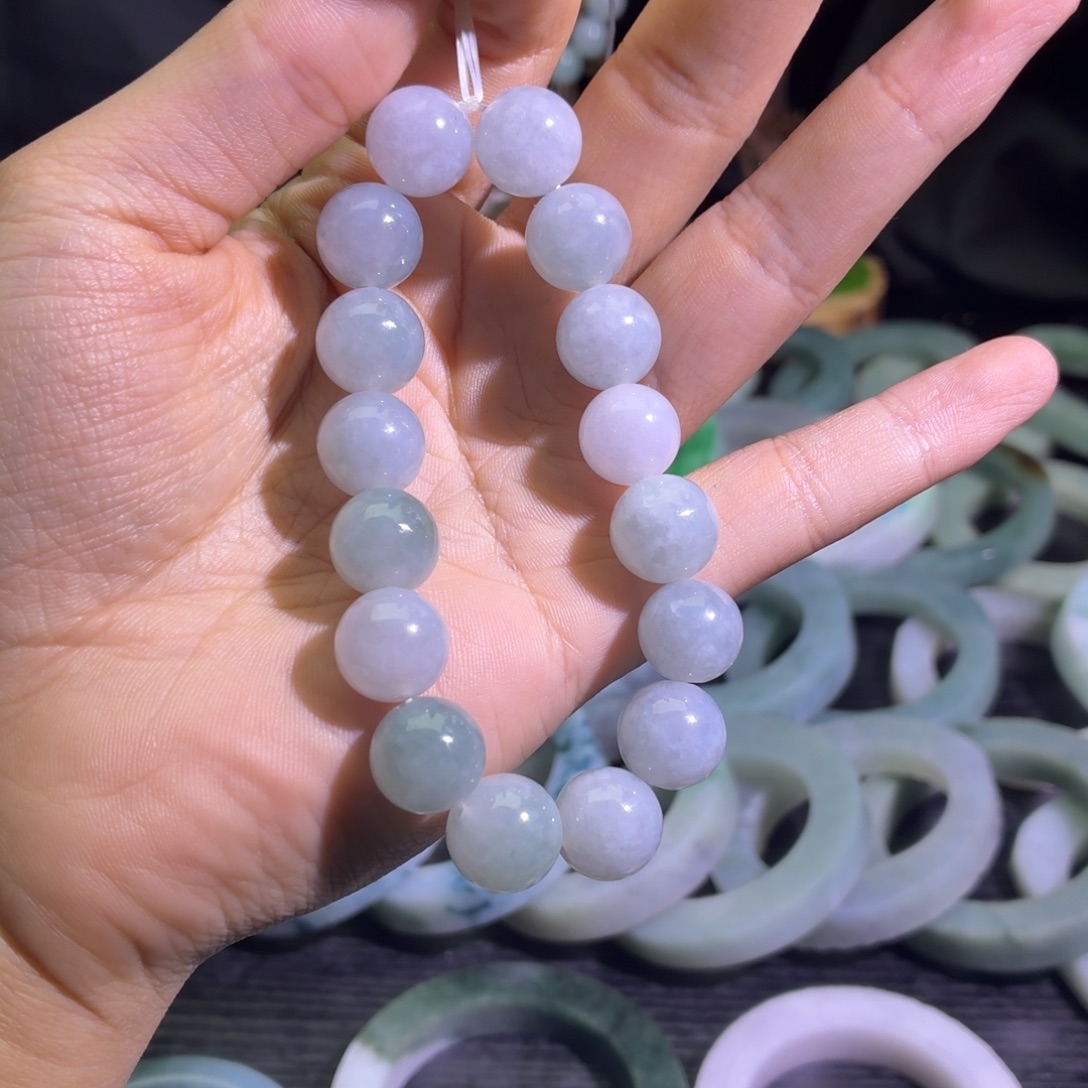 定制翡翠未镶嵌天然纹理随机，追求完美者慎拍