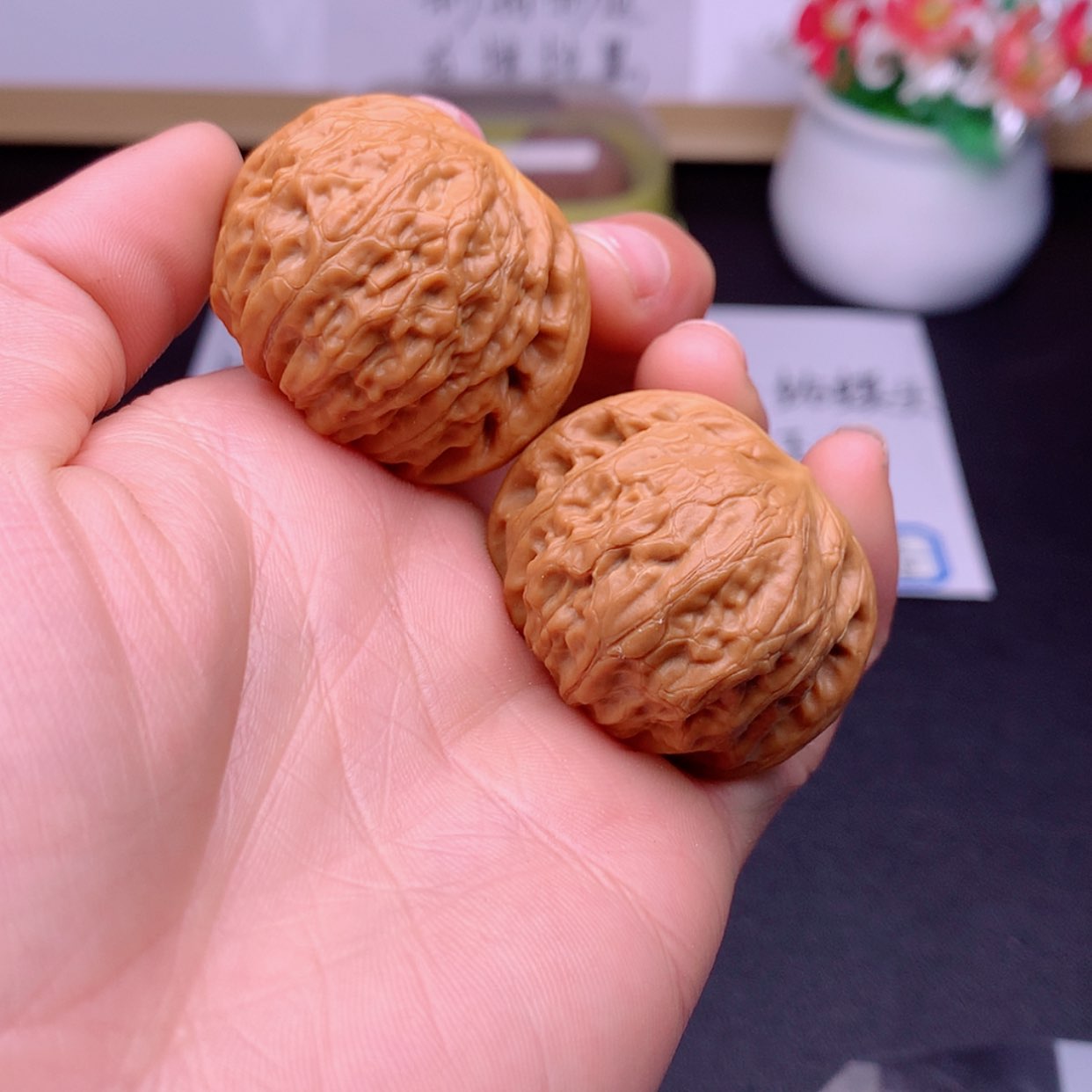 【闪购商品】文玩核桃把件看**风铁锤39➕微修