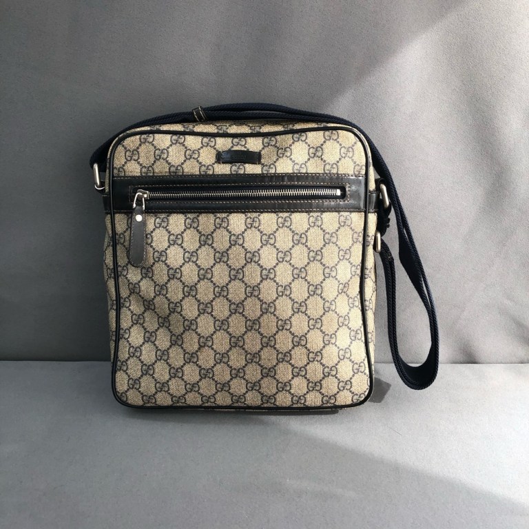 95新 GUCCI/古驰 拾锦奢品 GUCCI古驰老花公文包单肩包