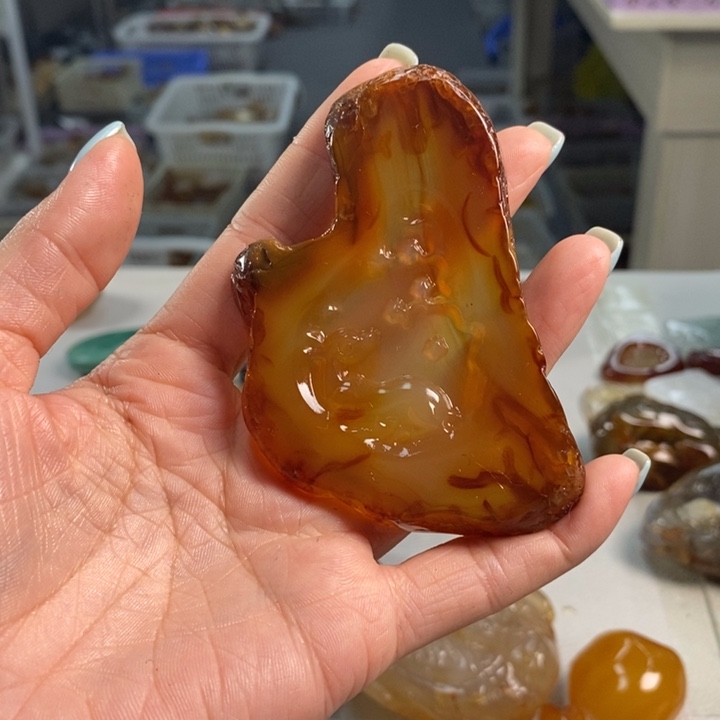 玛瑙/玉髓未镶嵌吊坠(不含链)
