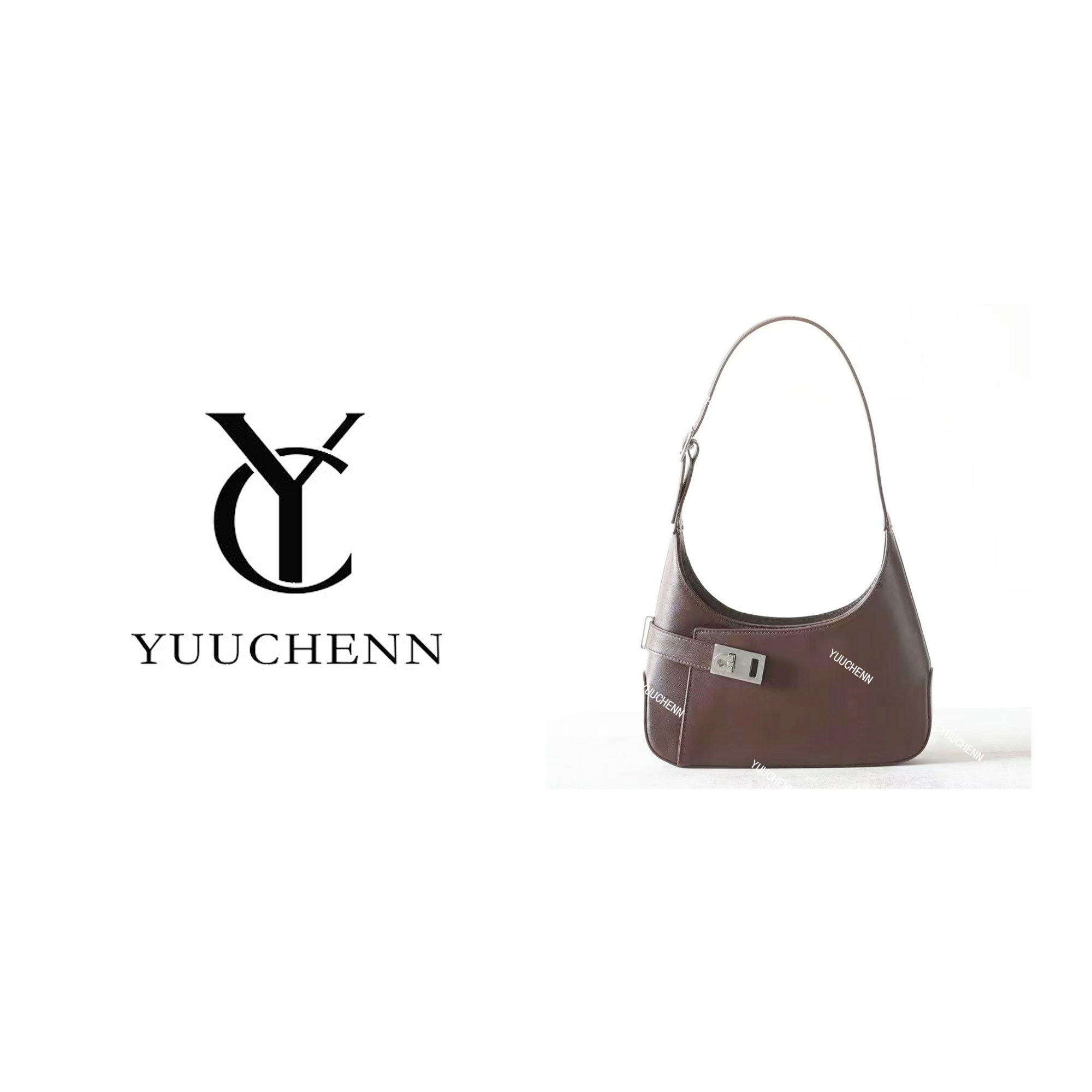 YUUCHENN/25cm原创设计高定真皮包 HH6691
