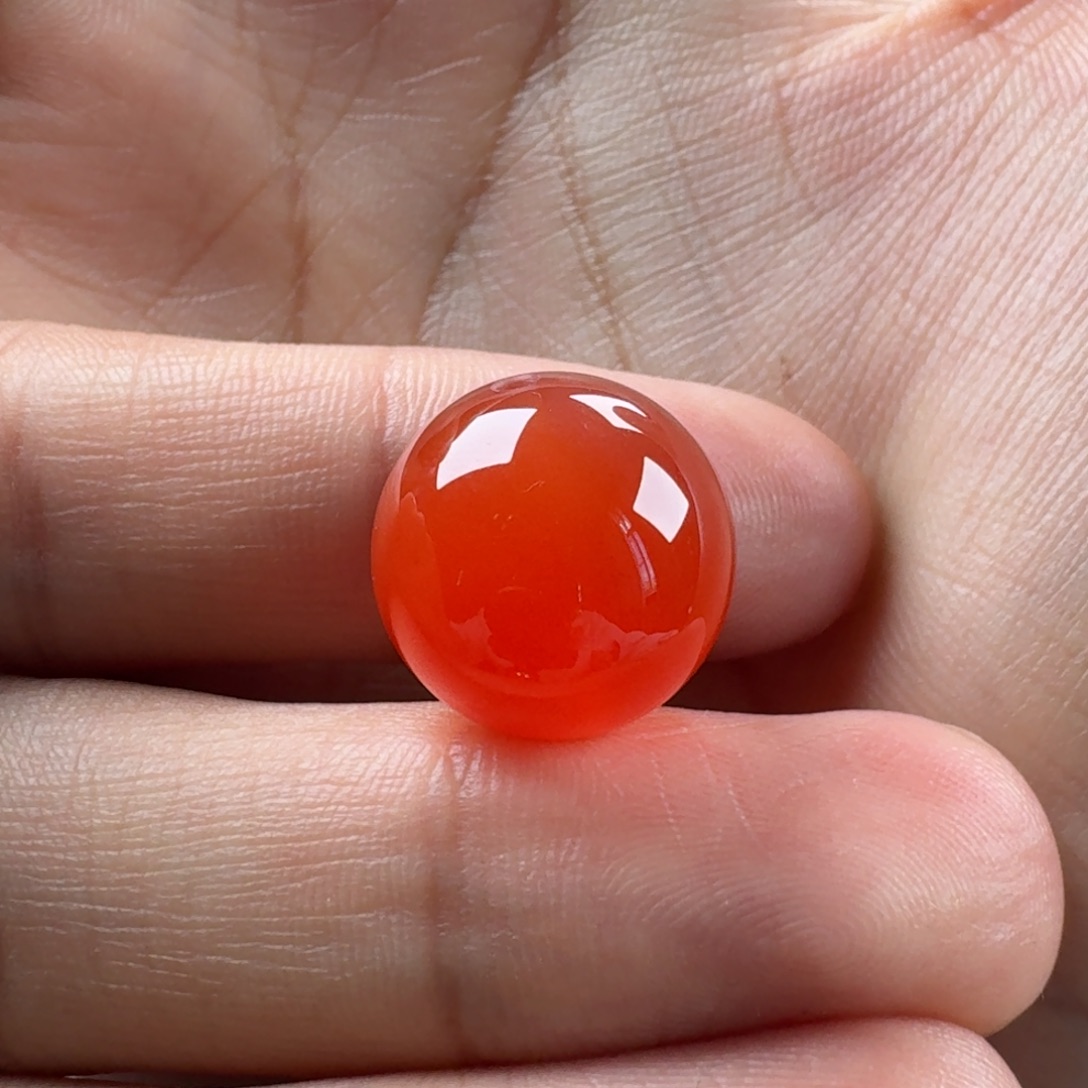 南红玛瑙未镶嵌圆珠14.4