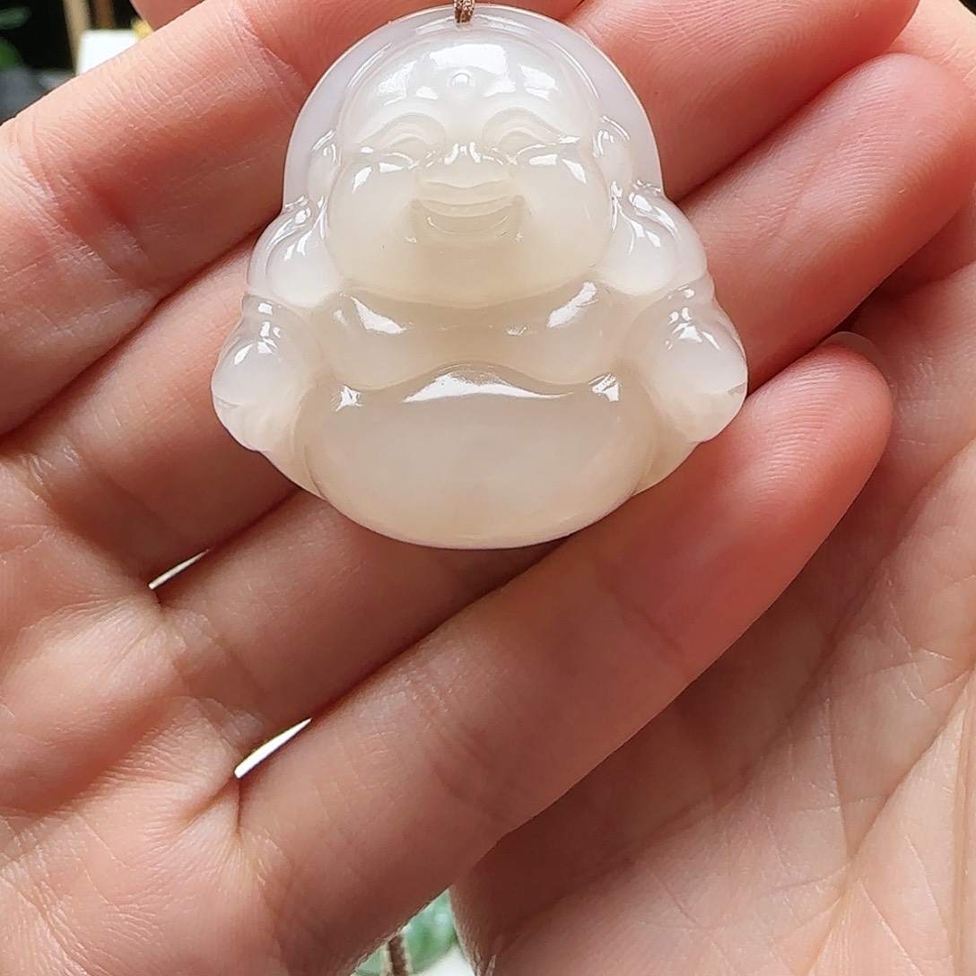 和田玉颈饰未镶嵌大*