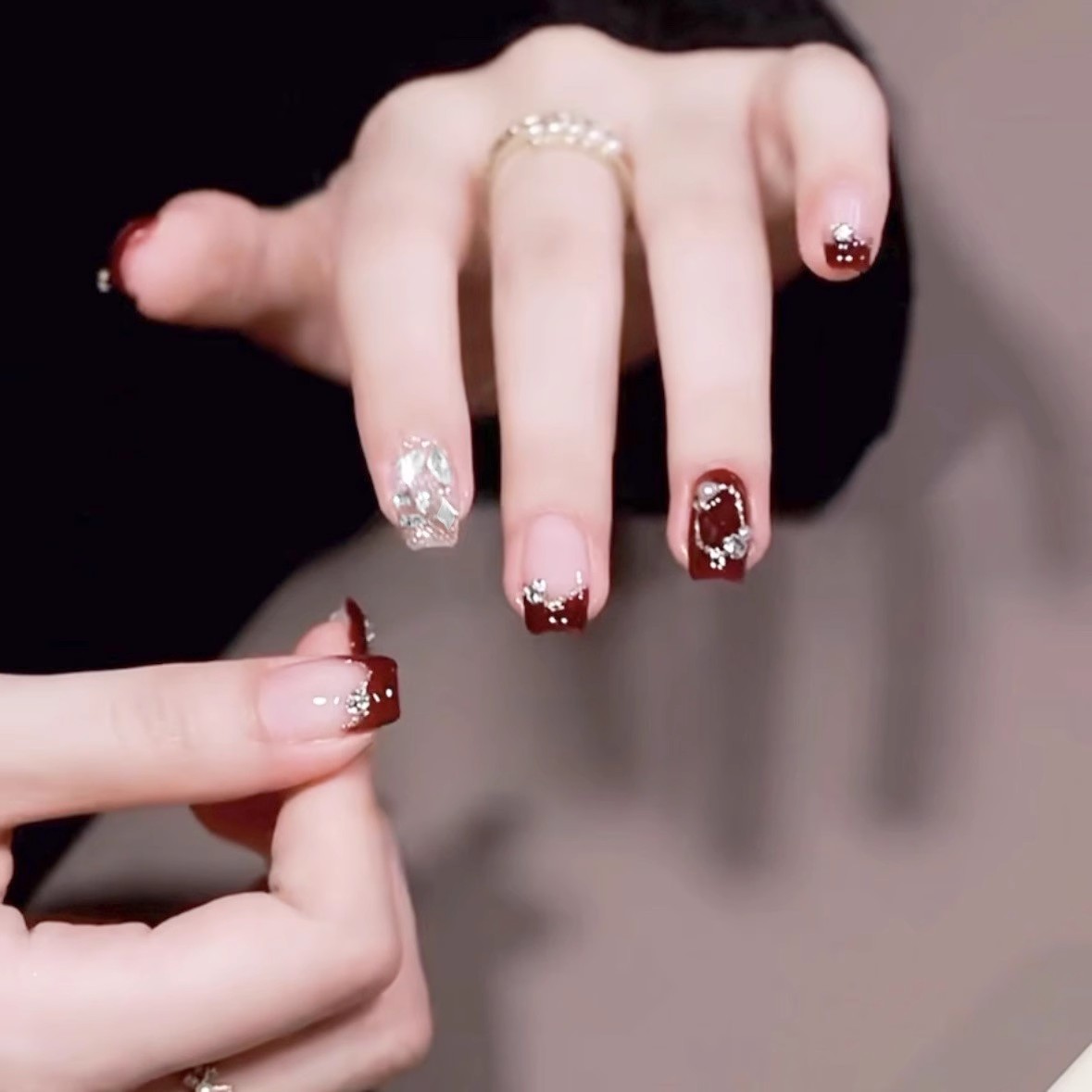 团车【穿戴甲推推乐】高奢气质裸色NO退NO换默认微瑕疵