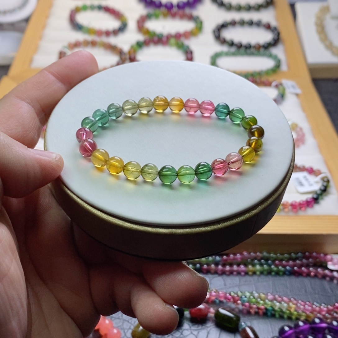 碧玺碧玺手链未镶嵌