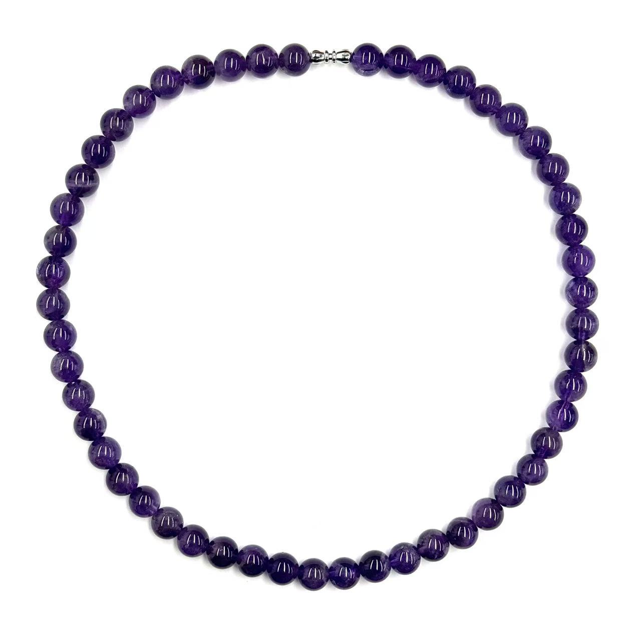 【符老板】x642-轻奢设计款23紫水晶圆珠项链-赠礼盒