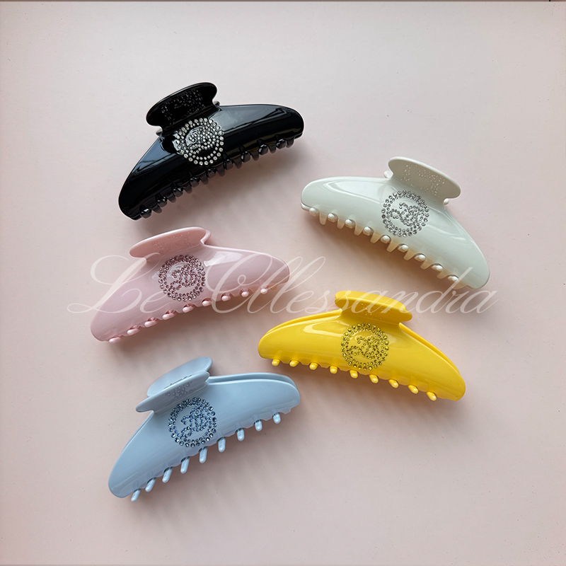 品牌直营 LE ALESSANDRA 彩色发饰抓夹钻饰鲨鱼发夹