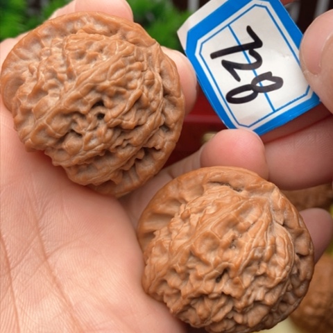 文玩核桃吊坠白狮子38全品
