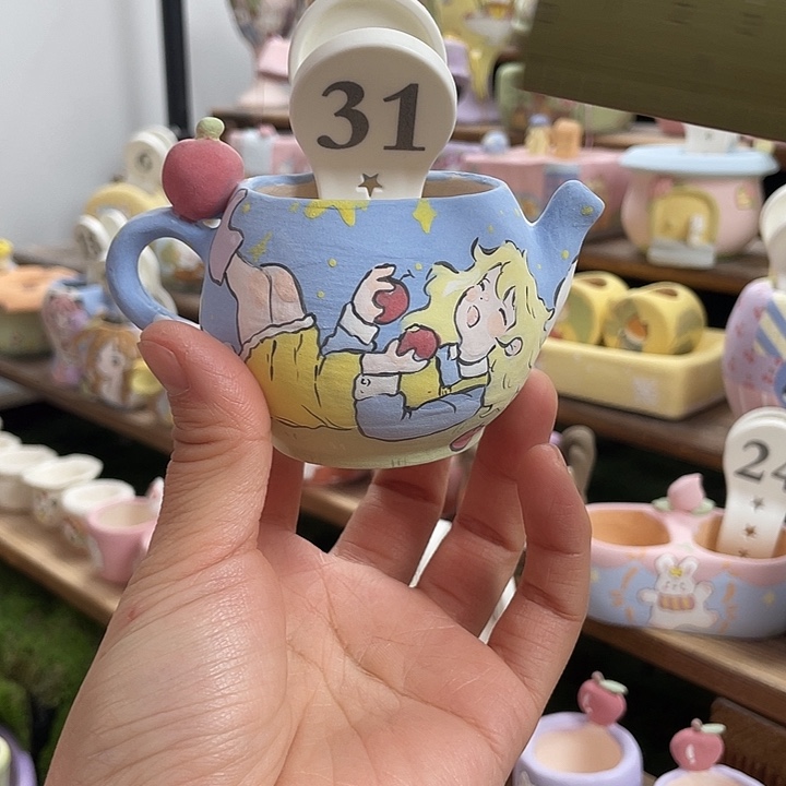 31….手工手绘花盆