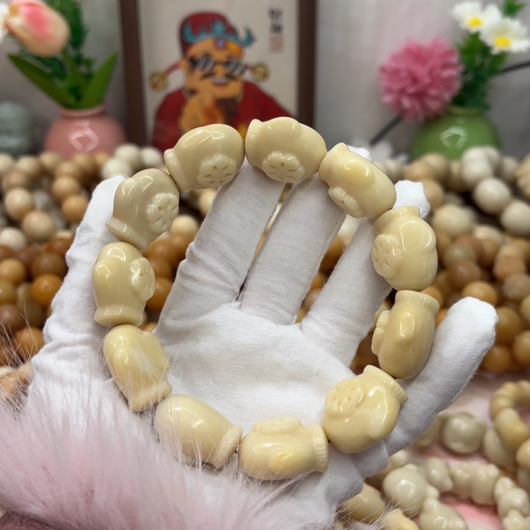 吊坠菩提根/象牙果牙果瑕疵机抛956