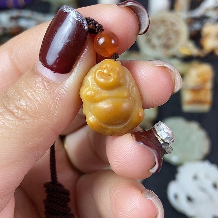 和田玉（糖玉）挂件未镶嵌