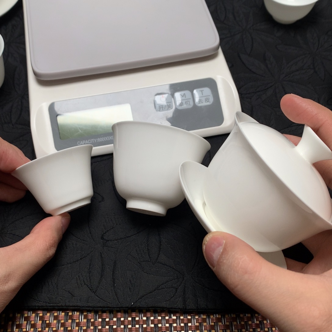 借***烟110碗+花神+马蹄杯骨瓷薄胎茶具