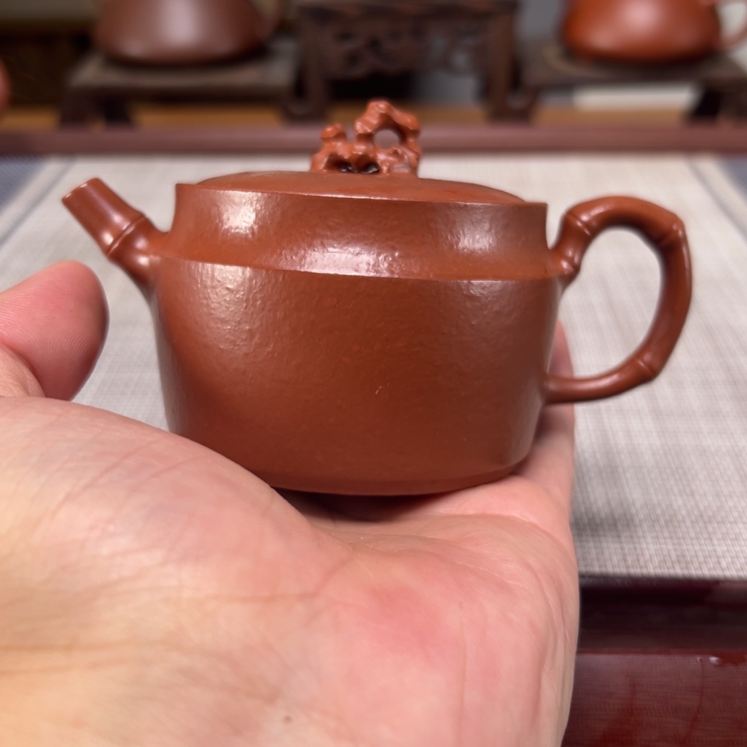 壶紫砂微瑕茶壶款