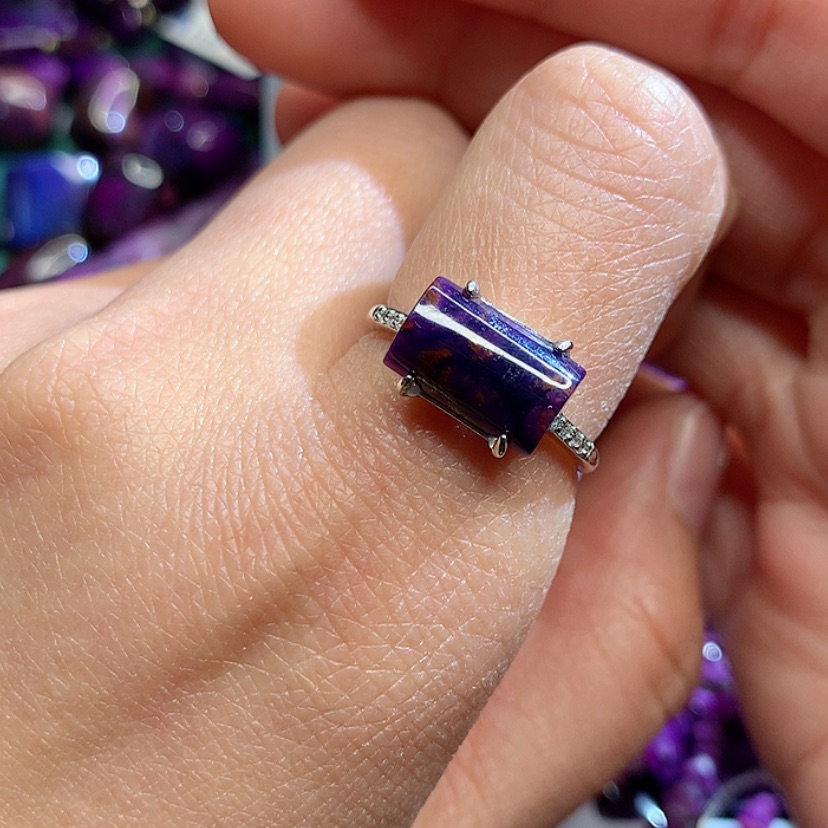 【闪购商品】苏纪石（舒俱来）戒指银S925镶嵌