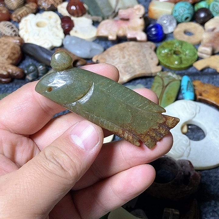 和田玉未镶嵌颈饰136