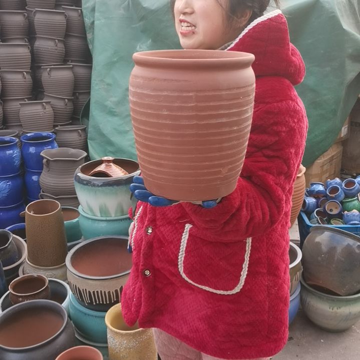 红陶口20高23瑕疵