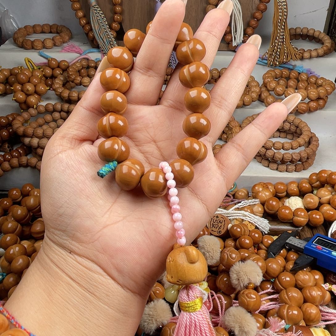 手串猴头核桃16+手捻微瑕