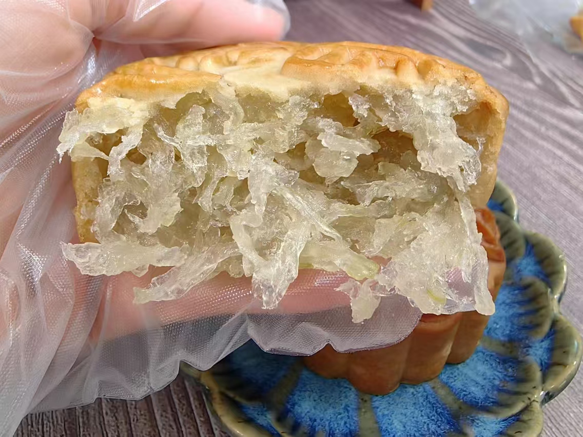 广式低甜冬蓉冬翅月饼/金桔冬翅蓉传统手工制作月饼400克100g*4个