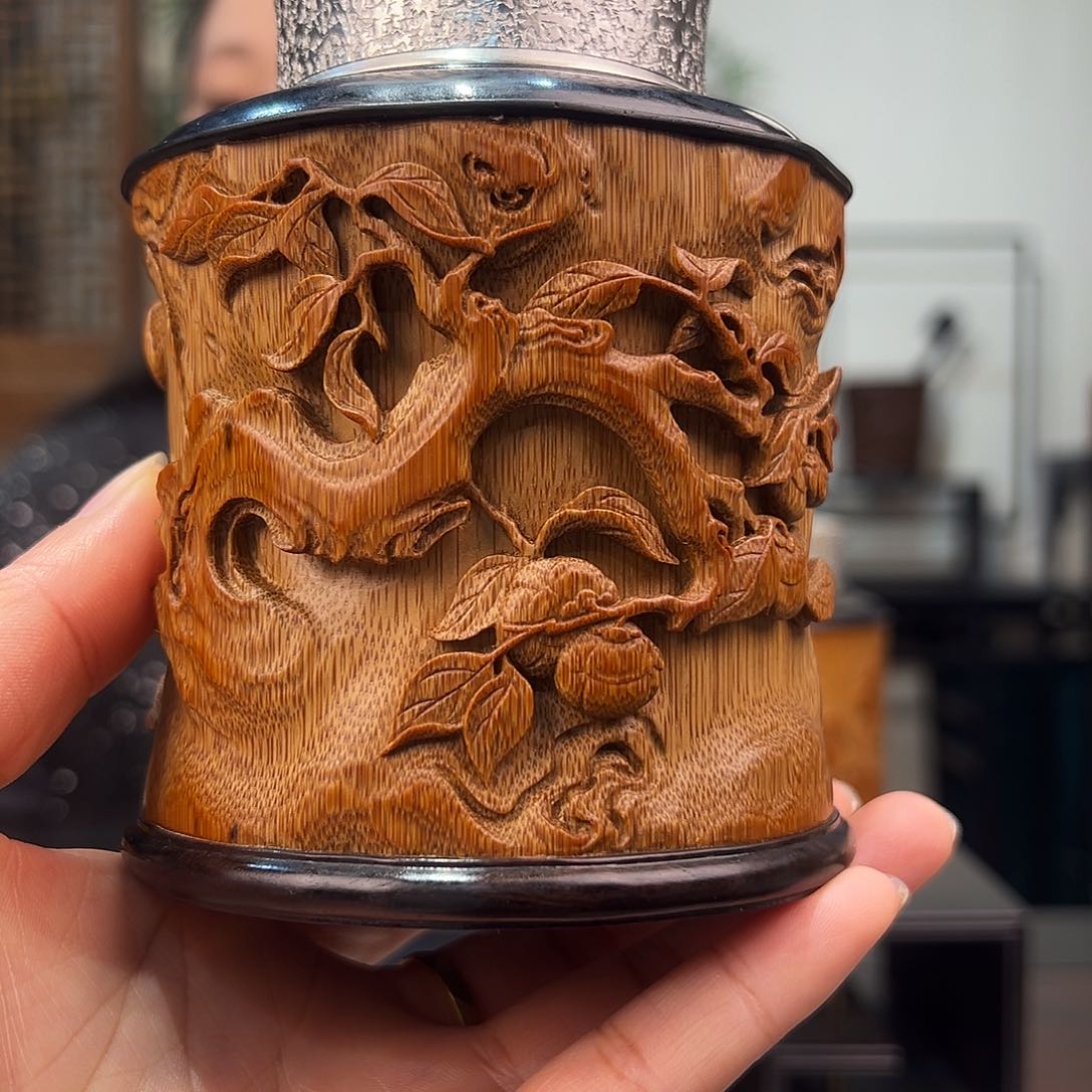 竹事事如意茶叶罐