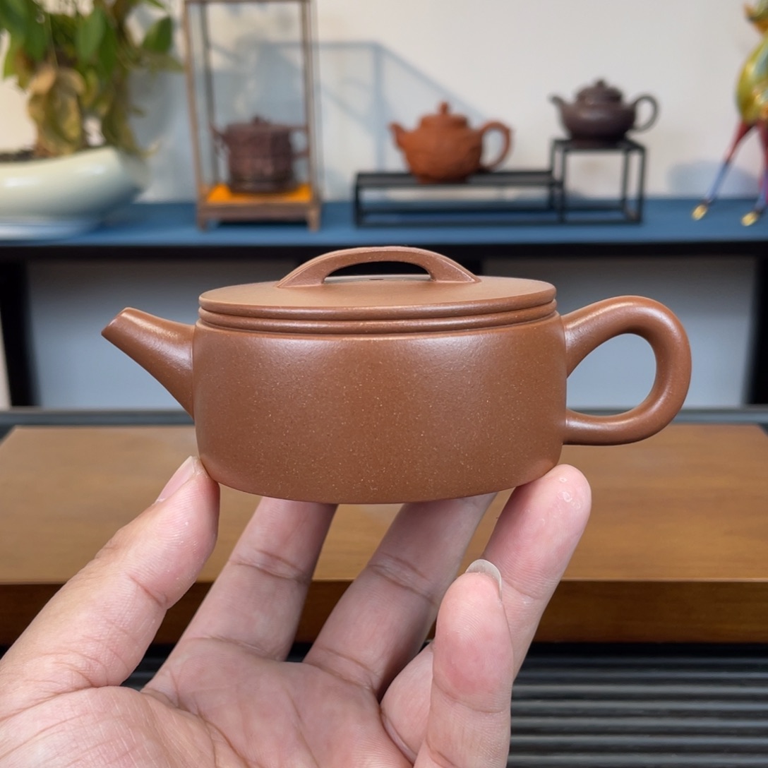 紫砂茶壶台西紫泥汉瓦130cc