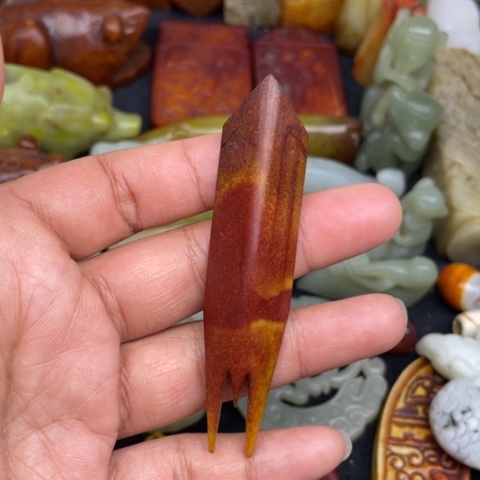 和田玉未镶嵌颈饰14