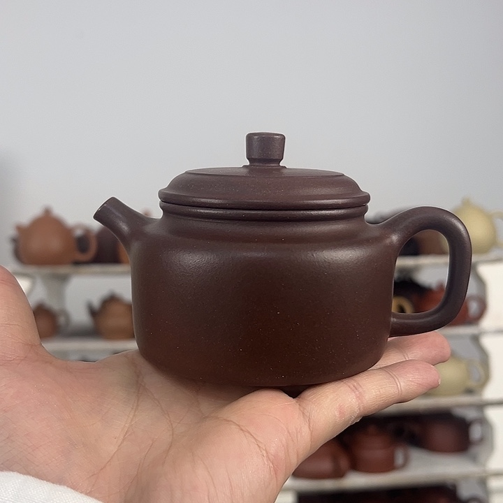 紫砂茶壶60目紫泥德钟