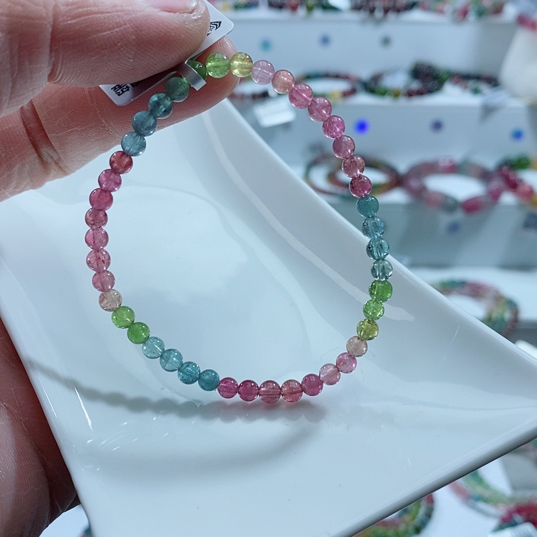 碧玺手链未镶嵌多样性发一条