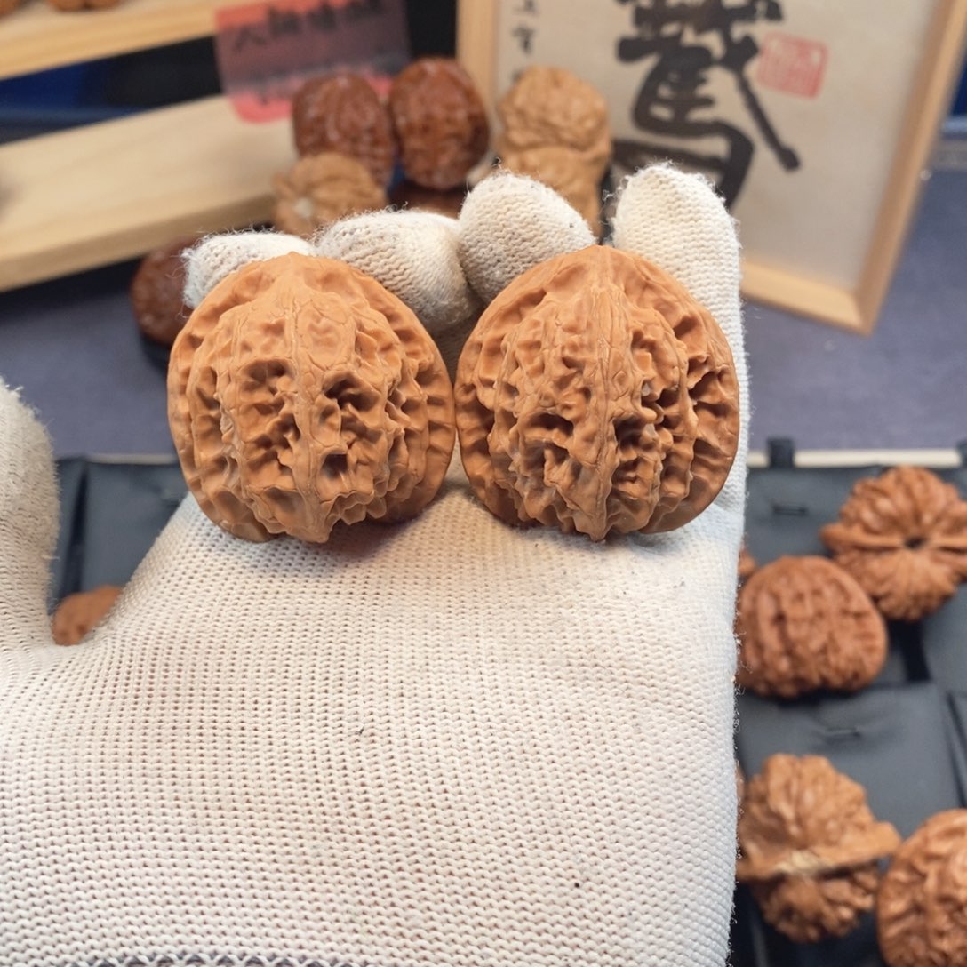 文玩核桃把件平安果39尺苹果园P391