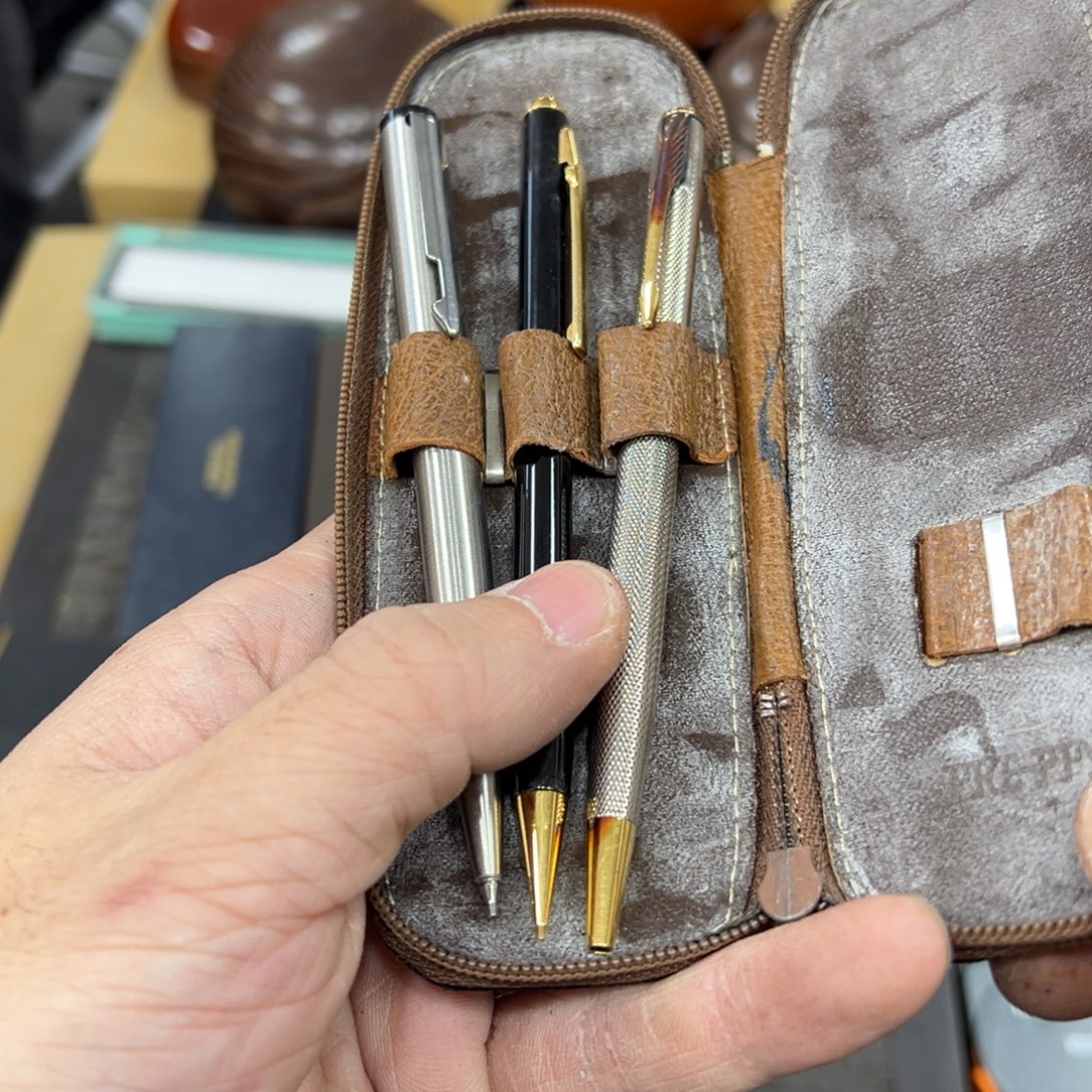 东***叶铜树脂银日本中古工艺品摆件