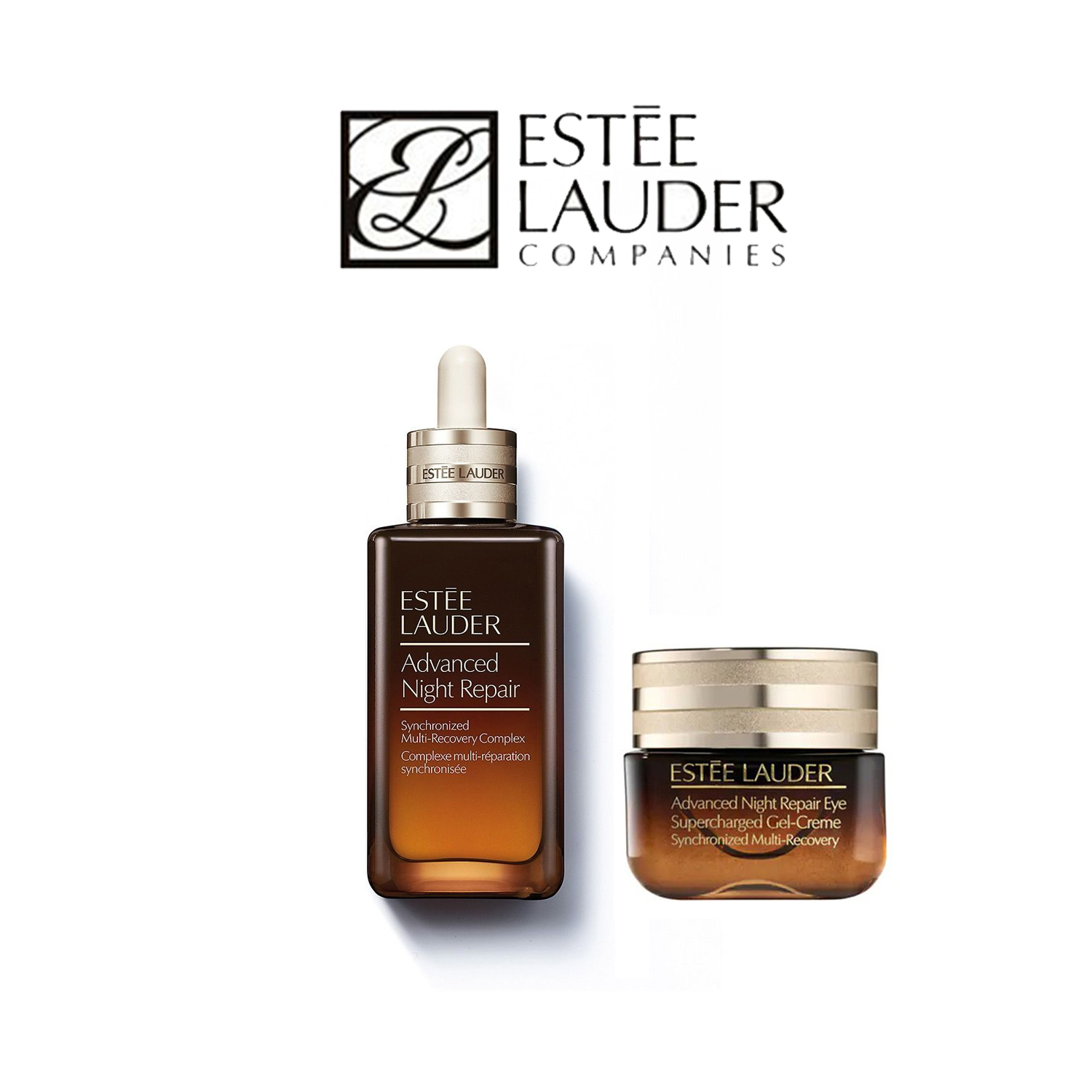 Estee Lauder/雅诗兰黛小棕瓶精华液特润即时修护紧致保湿+15ml五代眼霜