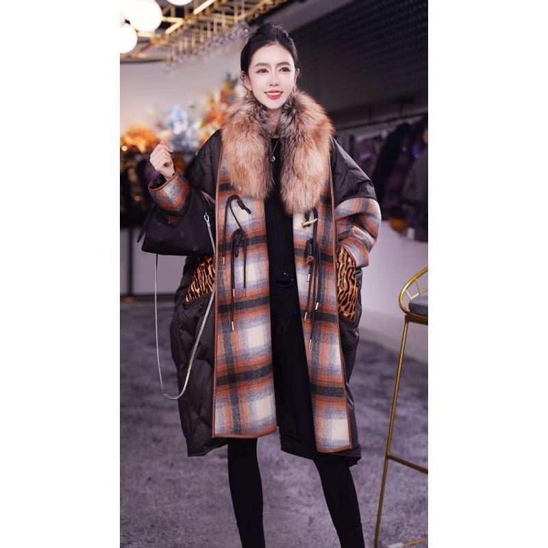 YJ【十一推荐】羽绒服鹅绒女外套99471-1时尚冬季轻奢气质