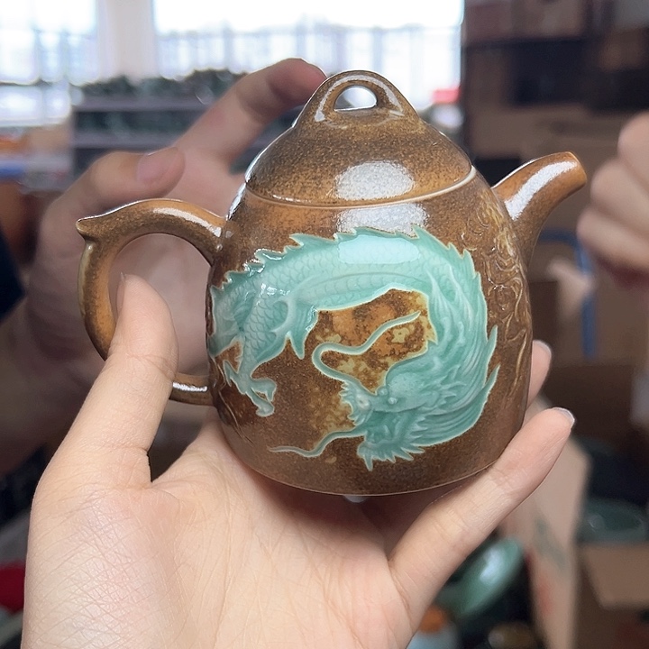 龙泉云间青瓷小米茶器