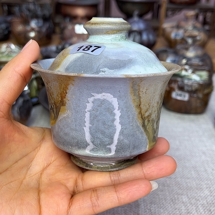 裸柴烧陶瓷手工茶器