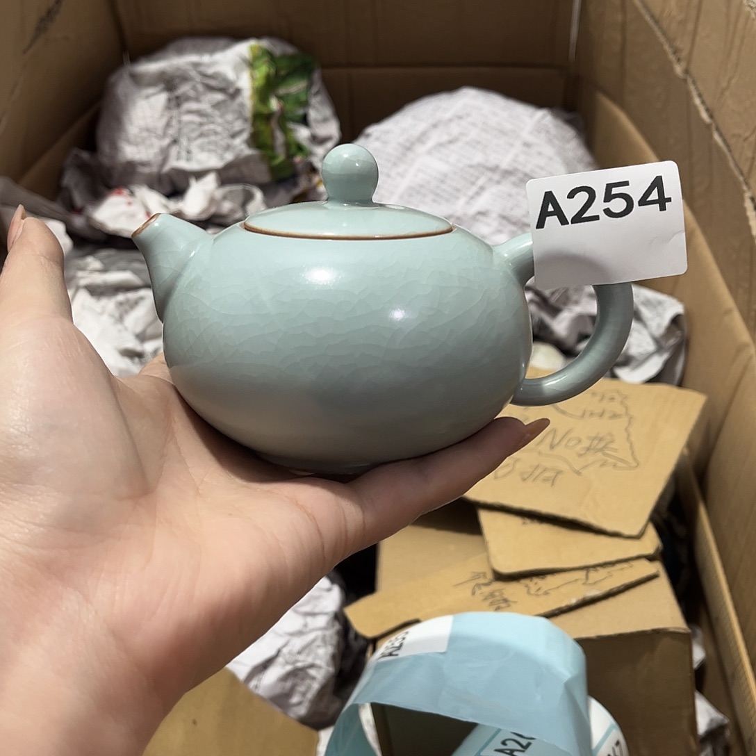 瓷片茶摆件工艺品摆件666