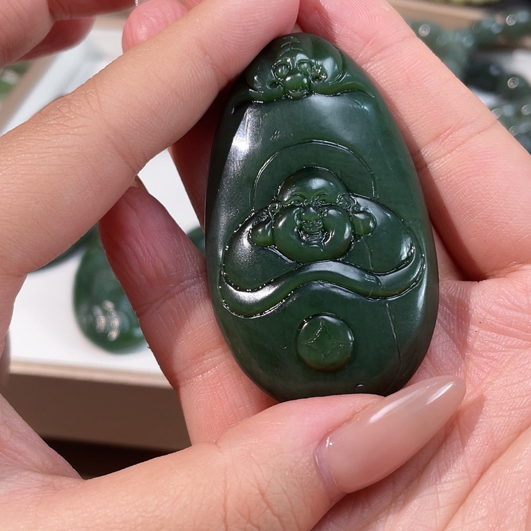 和田玉（碧玉）手链未镶嵌