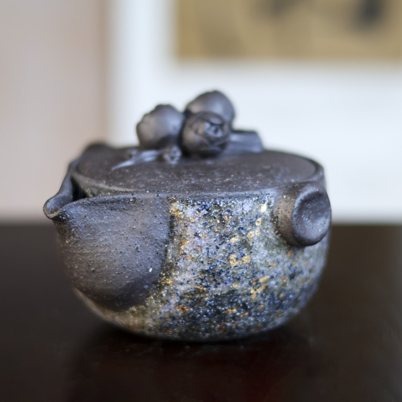 【九姐爱喝茶】山茶花宝瓶（蓝） 茶道配件（高越S0542）