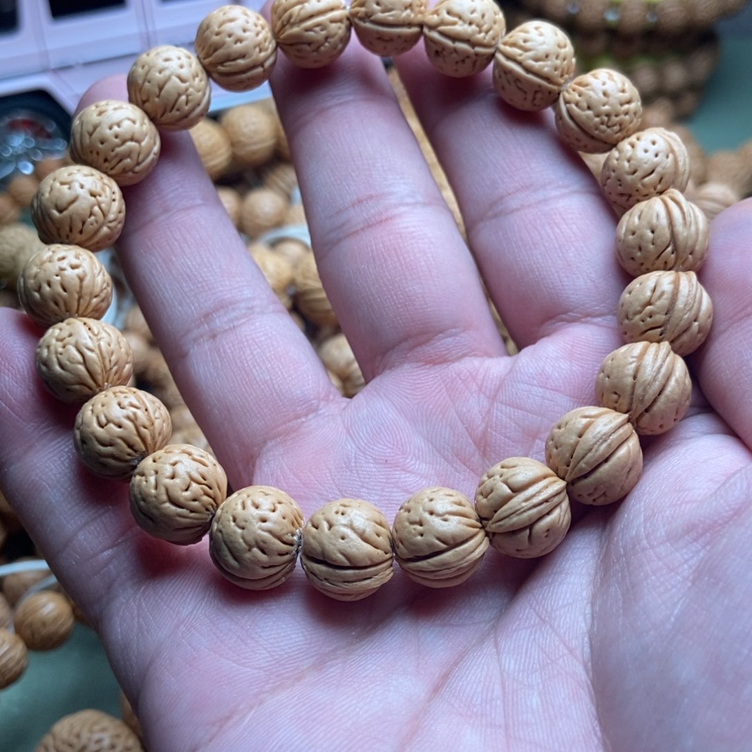 大***M手串桃核山西野核肌肉刀脐12