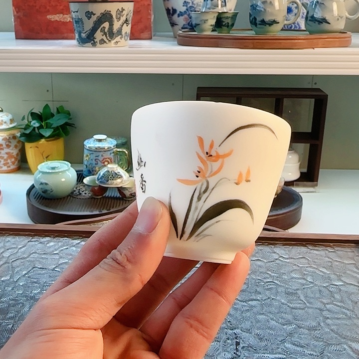 青花瓷器茶具套装 旅行茶具茶叶罐 玻璃杯公道杯等