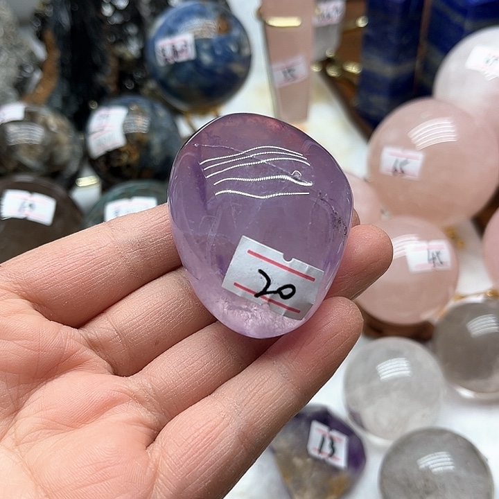 紫晶88克紫水晶把玩未镶嵌