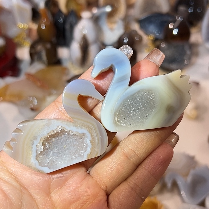 玛瑙/玉髓无未镶嵌天鹅