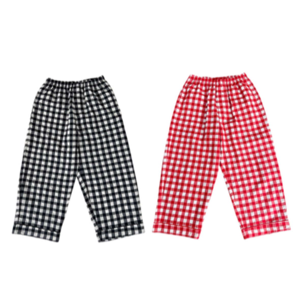 女装；20609轻薄格纹休闲裤