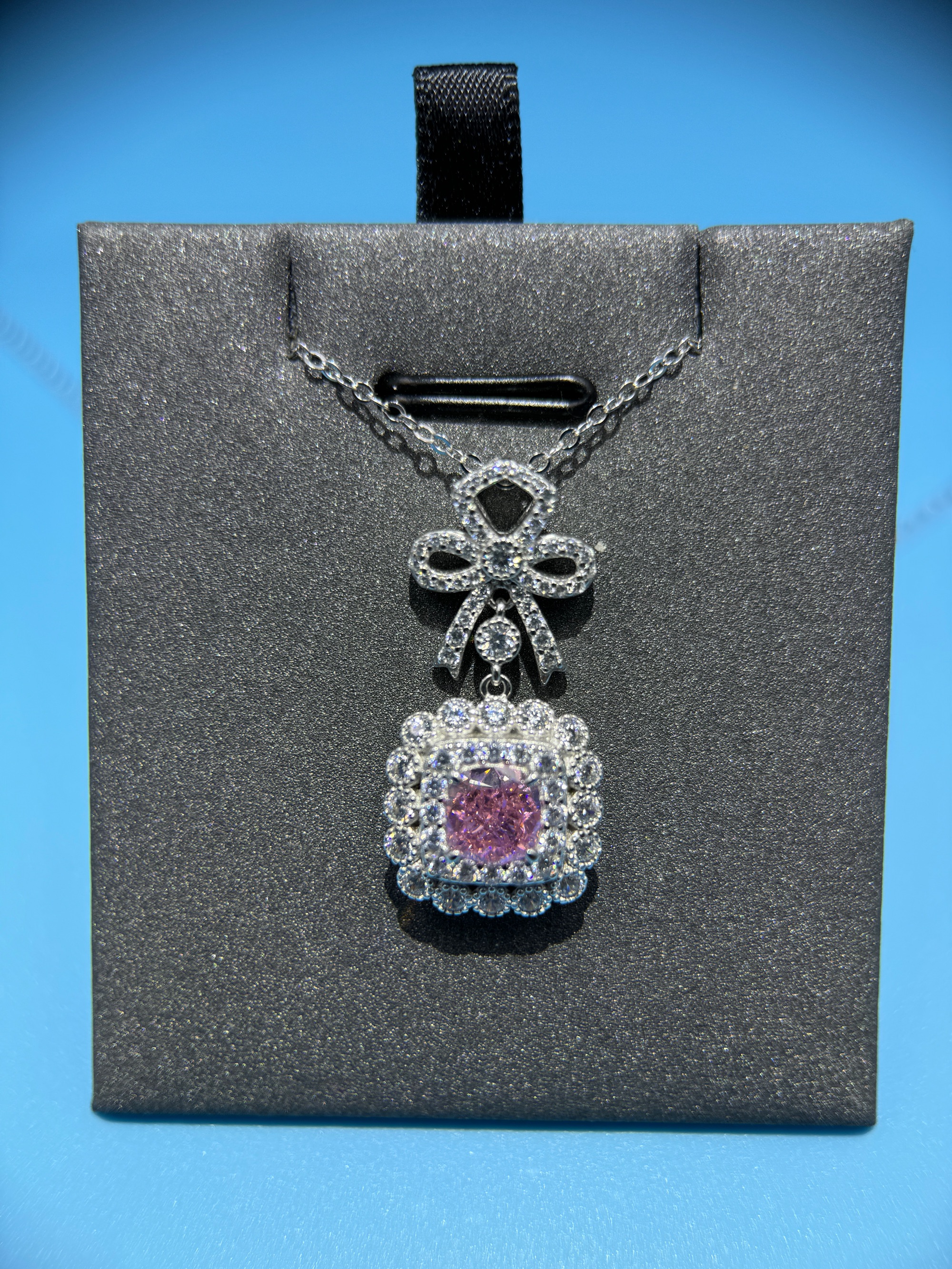 合成石榴石无镀层日韩通用女粉色镶钻镶嵌muji风