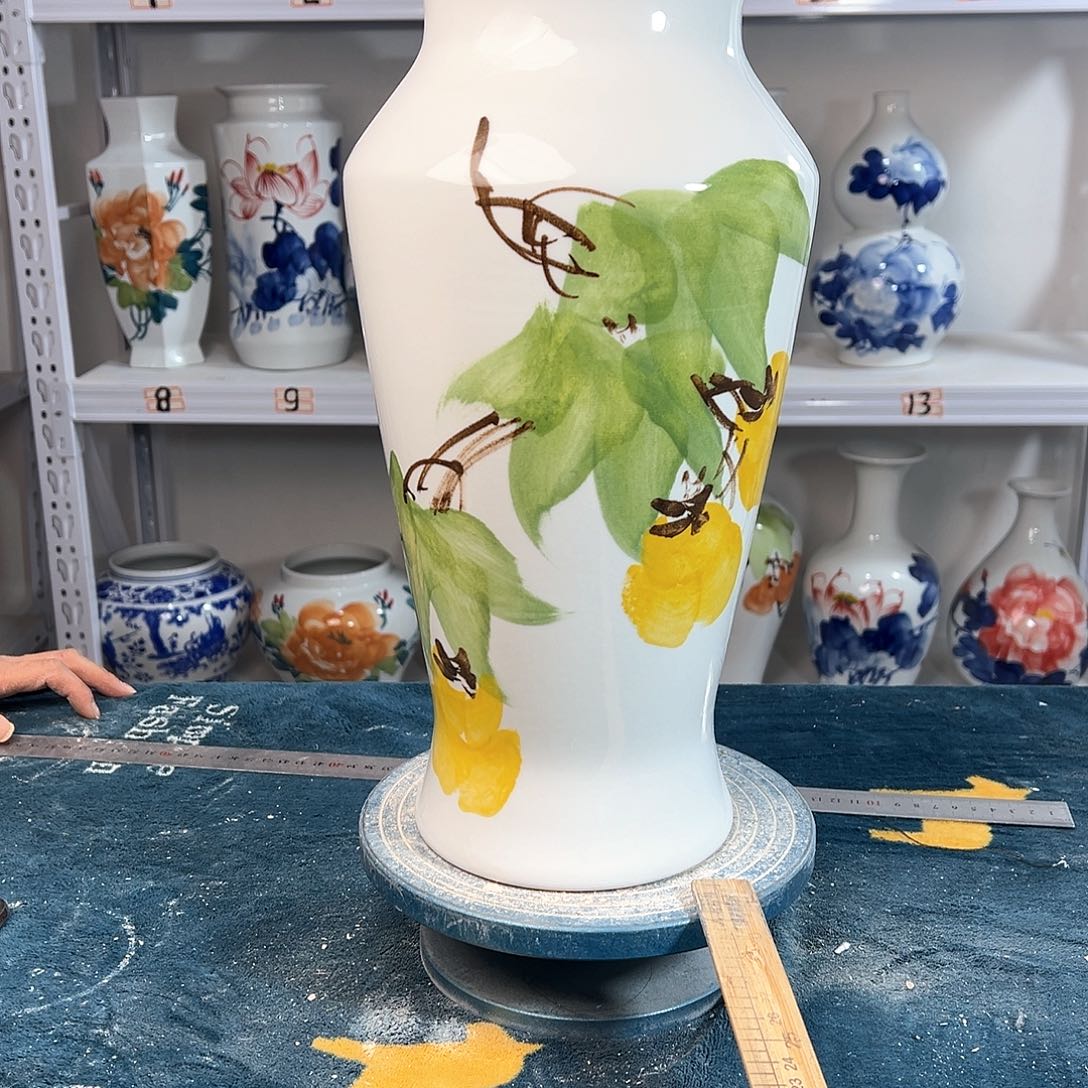 摆件景德镇陶瓷大鱼市