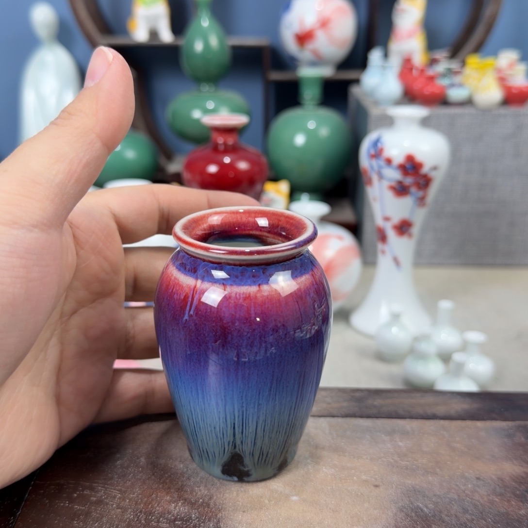 陶瓷手工小花器摆件