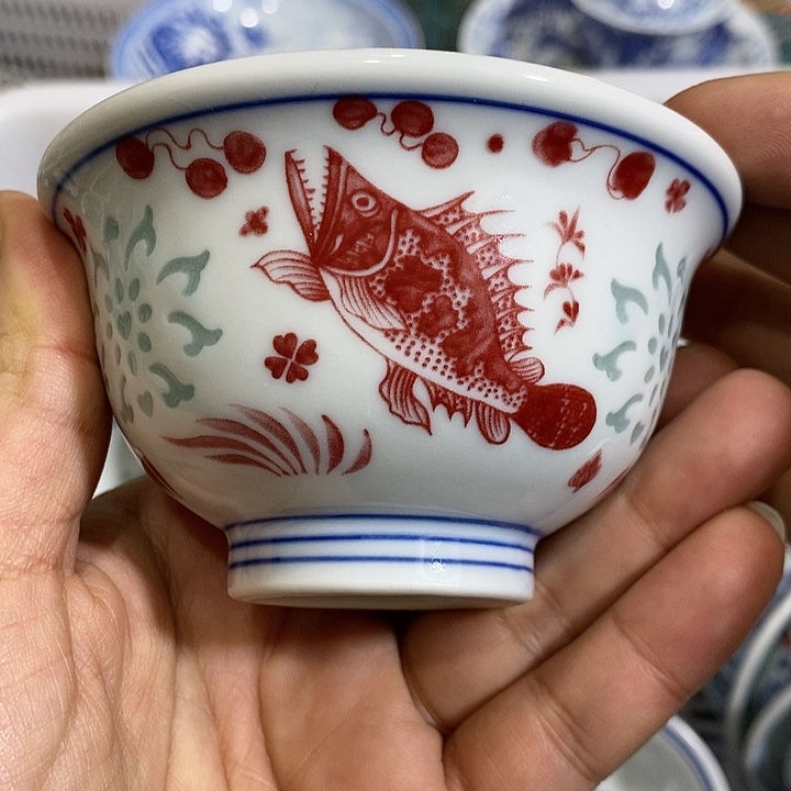 陶摆件景德镇陶瓷主人杯12333